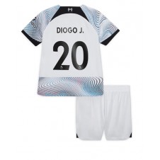 Liverpool Diogo Jota #20 Bortedraktsett Barn 2022-23 Kortermet (+ korte bukser)